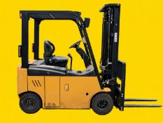 2023 BIG JOE LXE-37-197 Electric Forklift. 3,300 lb capacity. Mast: 87 in lowered / 197 in raised.