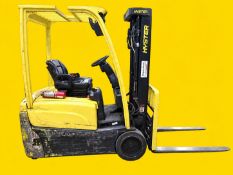 2020 HYSTER J40XNT Electric Forklift. 4,000 lb capacity. Mast: 82 in lowered / 187 in raised.