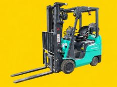 2017 MITSUBISHI FGC15N LPG (propane) Forklift. 3,000 lb capacity (per Atlas report). Mast: 83 in