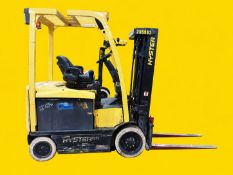 2019 HYSTER E45XN-33 Electric Forklift. 4,500 lb capacity. Mast: 81 in lowered / 189 in raised.