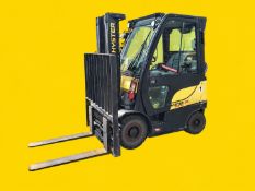 2019 HYSTER H35FT LPG (propane) Forklift. 3,500 lb capacity (per Atlas report). Mast: 83 in