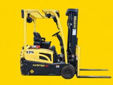 2021 HYSTER J35XNT Electric Forklift. 3,500 lb capacity. Mast: 84 in lowered / 192 in raised.