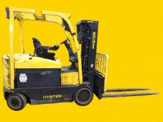 2020 HYSTER E80XN Electric Forklift. 8,000 lb capacity. Mast: 88 in lowered / 185 in raised.