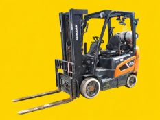 2022 DOOSAN GC25S-9 LPG (propane) Forklift. 5,000 lb capacity (per Atlas report). Mast: 83 in