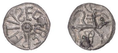 Kings of Northumbria, Eadberht (737-58), Sceatta, Class Fvi, eotbertvs around central...