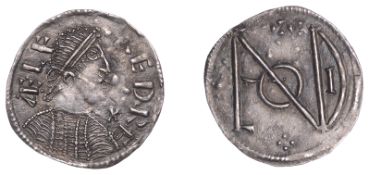 Kings of Wessex, Alfred the Great, Third Coinage, Penny of the London Monogram type, struck...