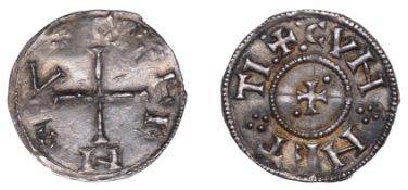 Danelaw, Cnut (c. 900-905), Penny of Cunnetti type, struck at York, Greek cross, cnvt rex...