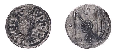 Kings of Wessex, Alfred the Great, Third Coinage, Halfpenny of the London Monogram type...