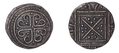 Early Anglo-Saxon Period, Sceatta, Secondary Series, Eclectic Issue, c. 710-60, voided...