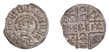 Kings of Wessex, &AElig;thelberht (858-65/6), Inscribed Cross issue, Penny, struck at...