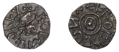 Kings of Northumbria, &AElig;thelred II, First Reign, Styca, Gp Ai, struck by Leofthegn,...