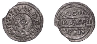 Kings of Wessex, Alfred the Great, First coinage, Penny of Lunettes type struck from...