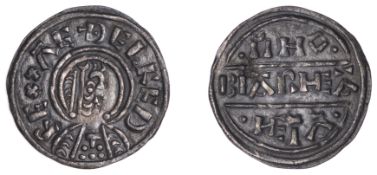 Kings of Wessex, &AElig;thelred I (865/6-871), Penny, Lunettes type, struck from London dies by...