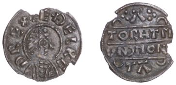 Kings of Wessex, &AElig;thelred I (865/6-871), Four Line type [BMC II], Penny, struck at...