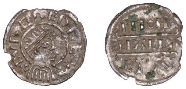 Kings of Mercia, Burgred, Penny, Phase IIA [H1/D], struck by the moneyer Ciallaf, draped...
