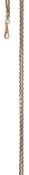 A long belcher-link guard chain, stamped '9ct', length 164cm. &pound;600-&pound;800
