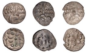 British Iron Age, DUROTRIGES, Uninscribed issues, billon Staters (3), Cranborne Chase type,...