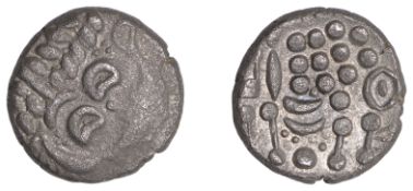 British Iron Age, DUROTRIGES, Uninscribed issues, silver Stater, Turf Cutter/Cranborne...