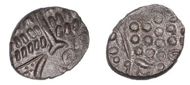 British Iron Age, DUROTRIGES, Uninscribed issues, billon Stater, Omo type, crude wreath...