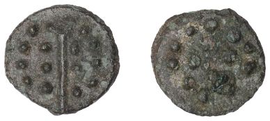 British Iron Age, DUROTRIGES, Uninscribed issues, cast bronze Unit, Hengistbury Multi Dots...