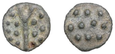 British Iron Age, DUROTRIGES, Uninscribed issues, cast bronze Unit, Hengistbury Multi Dots...