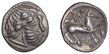 Continental Iron Age, DANUBIAN CELTS, imitating Philip II and his successors, Tetradrachm,...