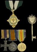 A Great War 'Western Front' M.C. group of three awarded to Lieutenant K. Gatey, Devonshire...