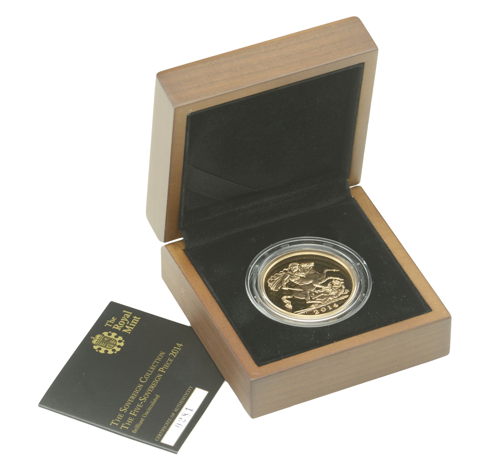 Elizabeth II (1952-2022), Decimal issues, Five Pounds, 2014 (S SE11). Brilliant as struck;...