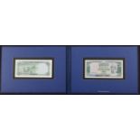 Central Bank of Oman, a Bradbury Wilkinson presentation book containing obverse and reverse...