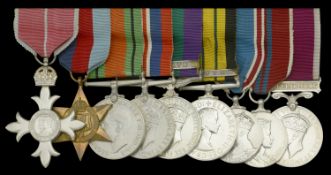 A fine post-War M.B.E. group of nine awarded to Major (Quartermaster) R. H. Coxhead,...
