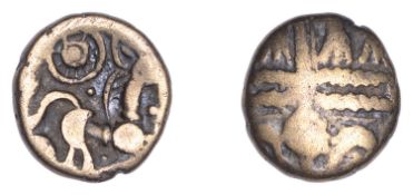 British Iron Age, BELGAE, Uninscribed issues, Quarter-Stater, Qc derivative [Petersfield...
