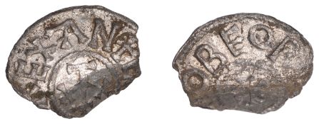 Kings of East Anglia, Eadmund (c. 855-869/70), Penny, Beornferth, [eadmvnd r]ex an, cross...