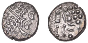 British Iron Age, DUROTRIGES, Uninscribed issues, silver Stater, Cranborne Chase type,...