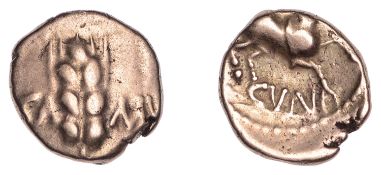 British Iron Age, CATUVELLAUNI and TRINOVANTES, Cunobelin (c. AD 8-41), gold...