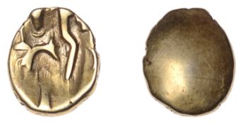 British Iron Age, GALLO-BELGIC, Morini, Uninscribed issues, gold Quarter-Stater, series D...