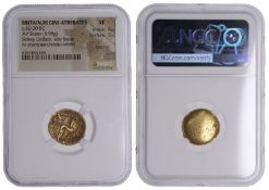 British Iron Age, ATREBATES and REGNI, Uninscribed series, Stater, British Qb [Sesley...