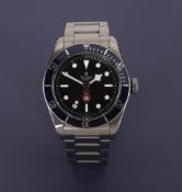 Tudor. A rare limited edition stainless steel automatic wristwatch with bracelet, Ref....