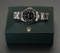 Rolex. A stainless steel automatic wristwatch with bracelet, Ref. 5513, Submariner, circa...