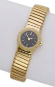 Bulgari. A lady's gold bracelet watch, Tubogas, circa 2010. Movement: quartz. Dial:...