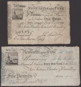 Newcastle Exchange Bank, for Surtees, Burdon, Surtees's &amp; Brandling, &pound;1, 13 August 1800,..