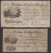 Stockton &amp; Cleveland Bank, for Lumley, Wilkinson &amp; Snowdon, &pound;1, 25 February 1813, Snow