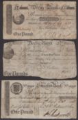 Derby Bank, for Bellairs, Sons &amp; Co., &pound;1, 12 February 1813, serial number A2003a, Bellairs