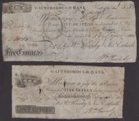 Gainsborough Bank, for William Hornby &amp; Joseph Esdaile, 5 Guineas, 8 April 1801, serial...