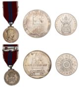 Elizabeth II, Coronation, 1953, a military medal, unnamed as issued, with ribbon, 32mm;...
