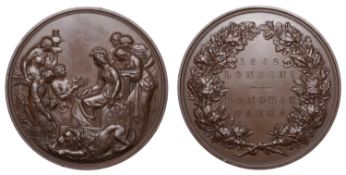 International Exhibition, South Kensington, London, 1862, a copper prize medal by L.C. Wyon...
