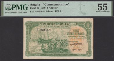 Republica Portuguesa, Angola, 1 Angolar, 6 October 1948, serial number P162468, in PMG...