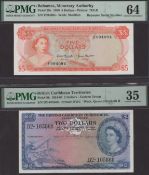 Bahamas Monetary Authority, $5, 1968, serial number F094094, Hammond and Donaldson...