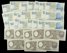 El Banco Central de la Republica Argentina, 1000 Pesos (8), 1955-65, also 5000 Pesos (100)...