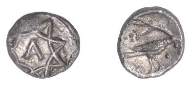 British Iron Age, ATREBATES AND REGNI, Tincomarus (c. 25 BC - AD 10), silver Minim,...