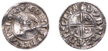 &AElig;thelred II (978-1016), Penny, Intermediate Small Cross/CRVX mule [BMC I/IIIa; BEH A/C],&nbsp;